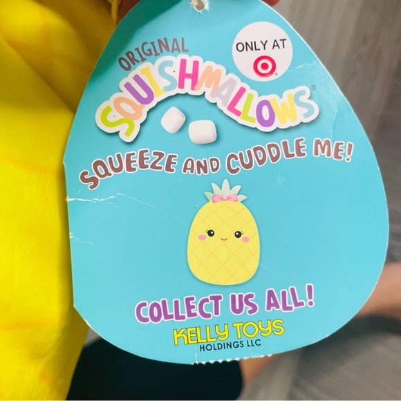 Squishmallows 2021 Maui Pineapple Girl Target 16” Big Pillow Stuffed Plush Toy - Picture 12 of 13